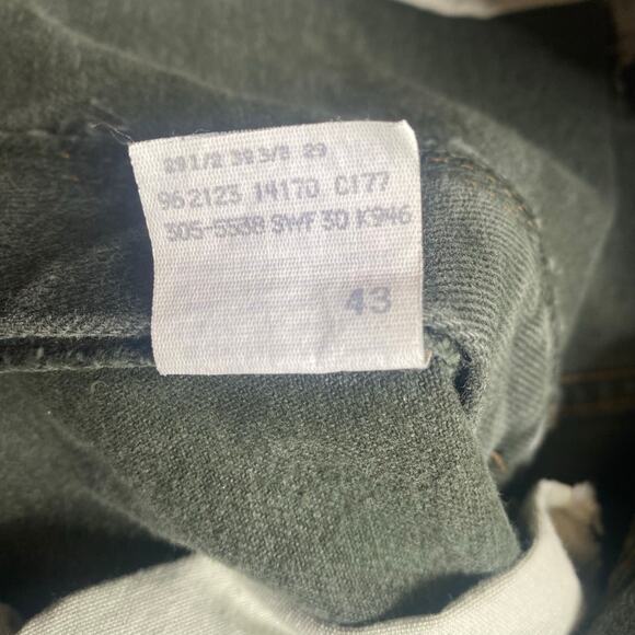 Lee Riveted Denim Women's Vintage Olive Green Cotton Mom Jeans Size 12 Short - Picture 11 of 12